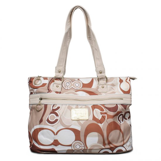Coach Fashion Poppy Logo Large Apricot Totes ENY | Coach Outlet Canada